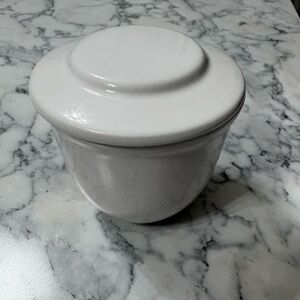 White Ceramic Lidded Jar